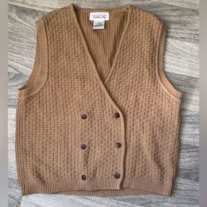 Talbots Tan Knit‎ Vest